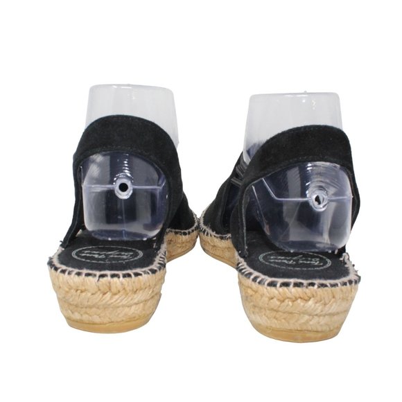Toni Pons Womens Size 10.5 Nuria Black Suede Espadrille Slip On Sandals - Picture 8 of 16